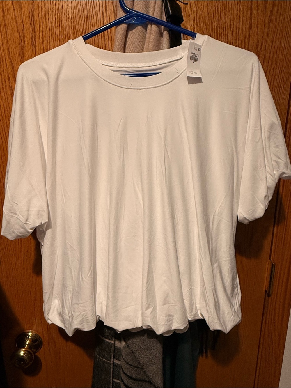 Old navy active crew neck bubble tee white *new*
